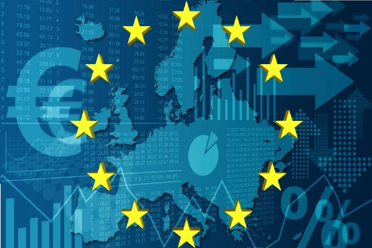 unia europejska z tłem europy, euro i analiz